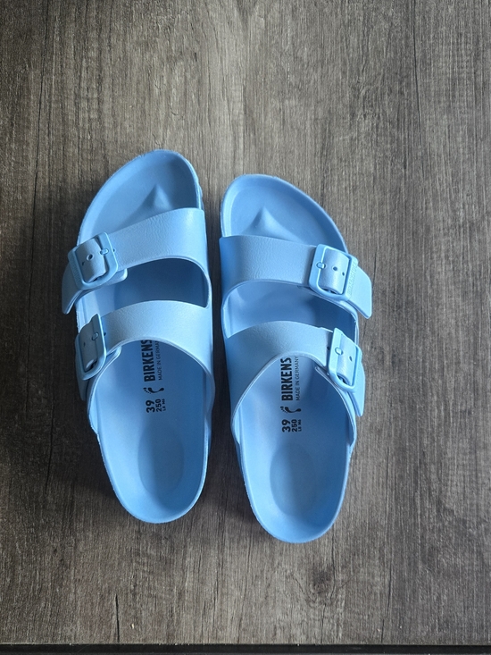 Birkenstock Shoes - Birkenstock Arizona EVA Shoes Sky Blue Women's Size 8 39 Waterproof Slide Sandal